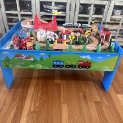 Wood Toy Track And Accessories 