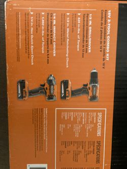 RIDGID 18 Volt Set