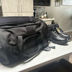 Tactical Boots, Bag & Duty Belt 