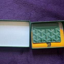 Goyard Wallet Green Card Holder