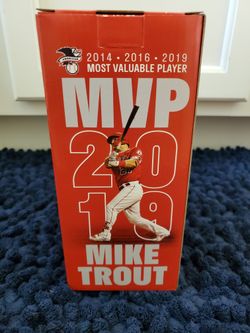 Mike Trout MVP Bobblehead 2014 2015 & 2019