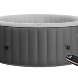 MSpa Lite Series Pepple Inflatable Round Bubble Spa | 6-Person | LR062-GR