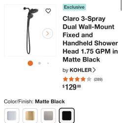 Shower Head Spry Dual