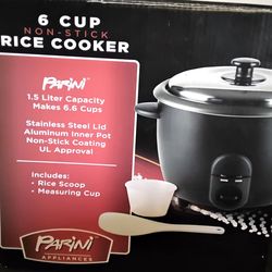 Rice Cooker 6 cups - $15 - New