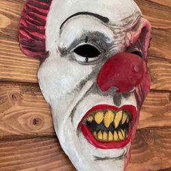 Clown Mask; Halloween Costume; Realistic Thick Resin Mask- Not Cheap Material; Halloween Decor; It Clown; Scary