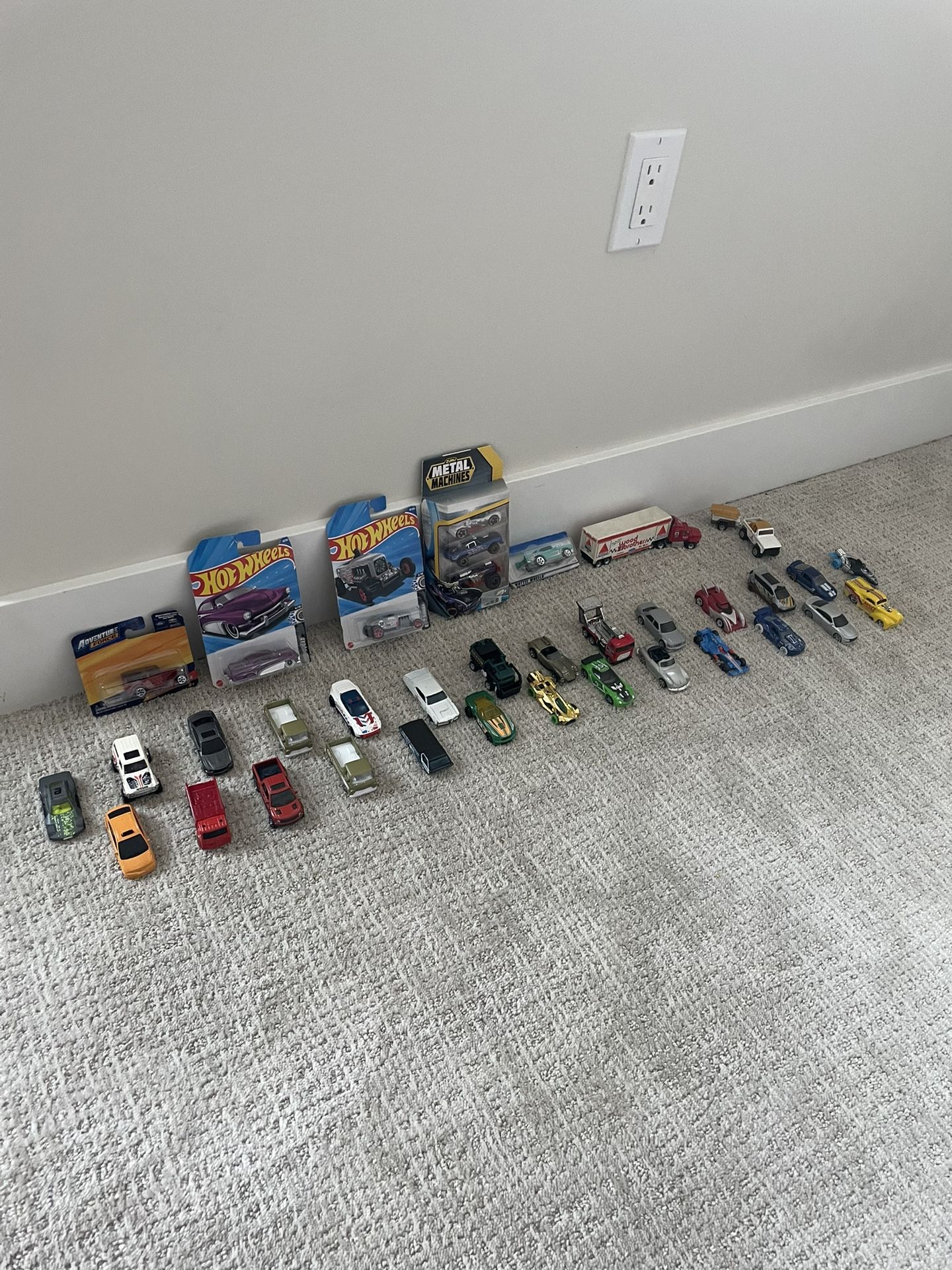 Lot Of Used And New Die Cast Cars