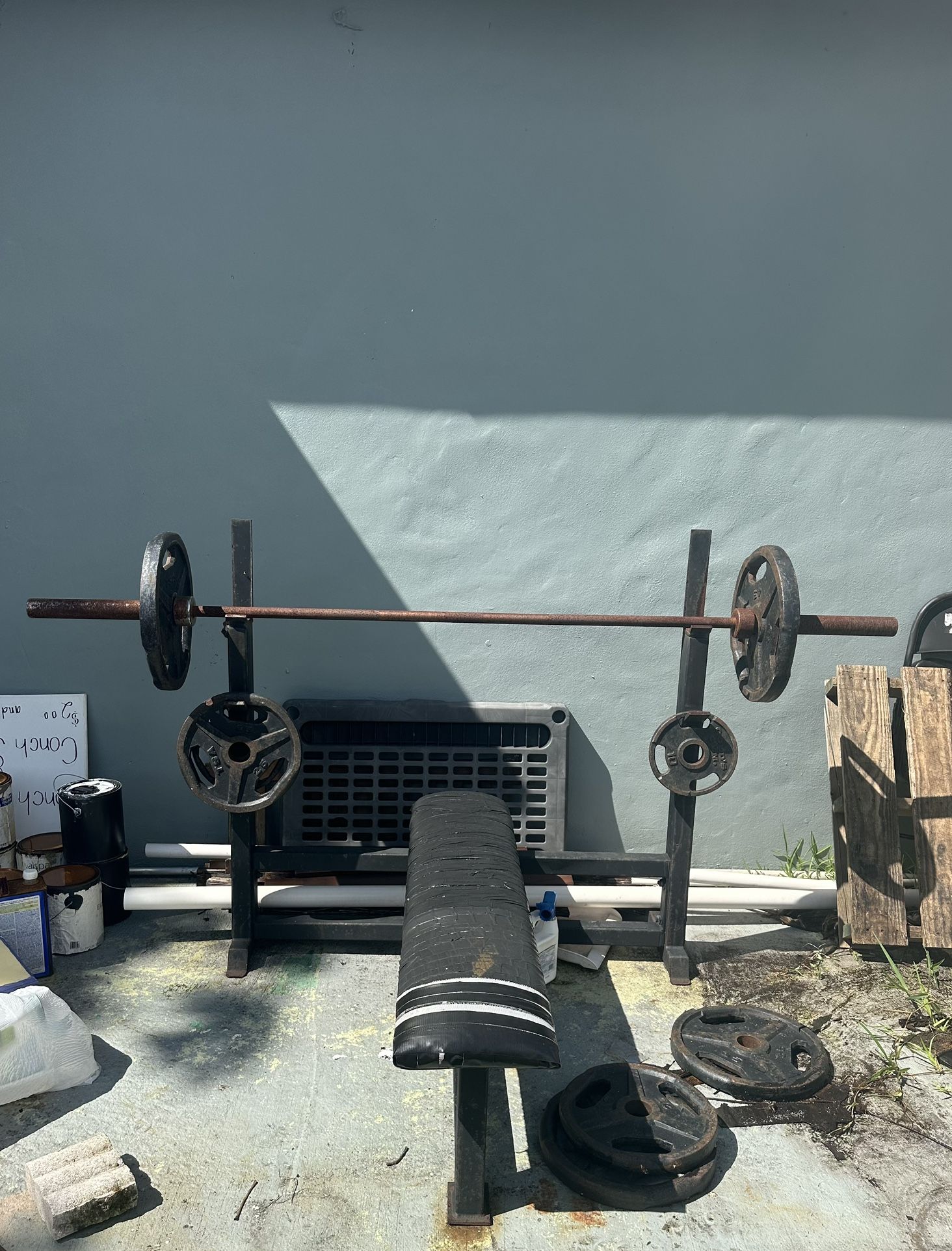 Weight Bench , Bar & Weights