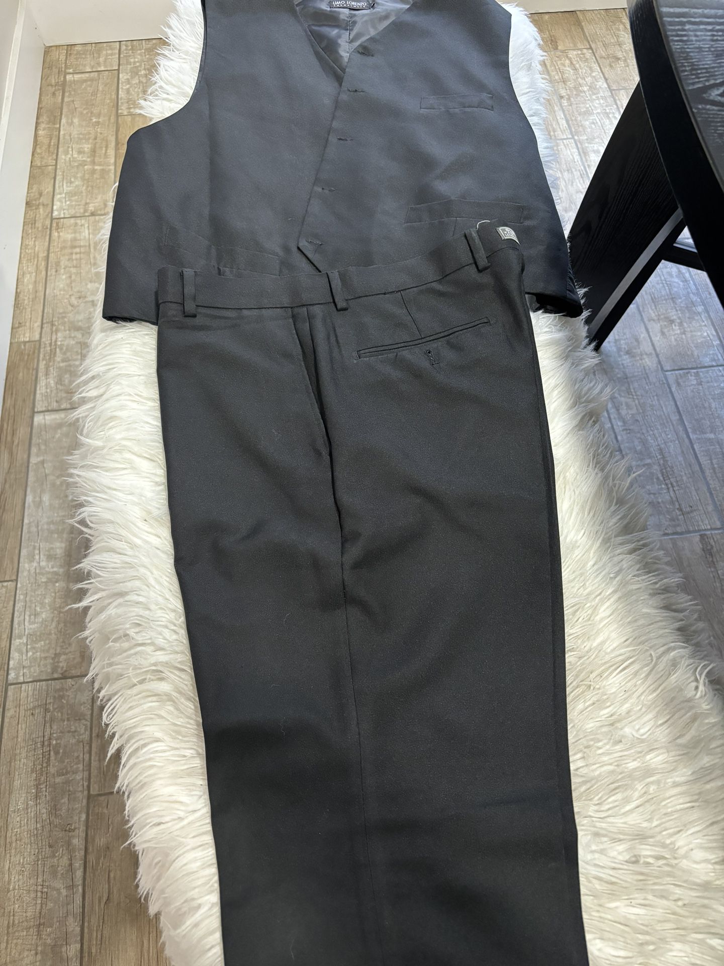 Men’s Black Vest Suit XL