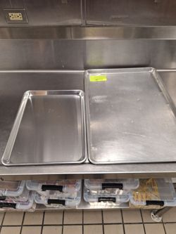 Metal pan for cooking or baking (small) half a sheet