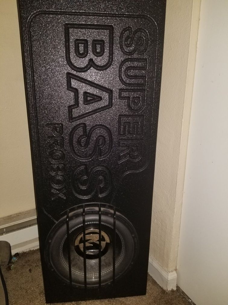 10 inch Memphis sub with fiberglass super bass box