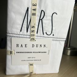 Rae Dunn Pillowcases Mr. And Mrs.