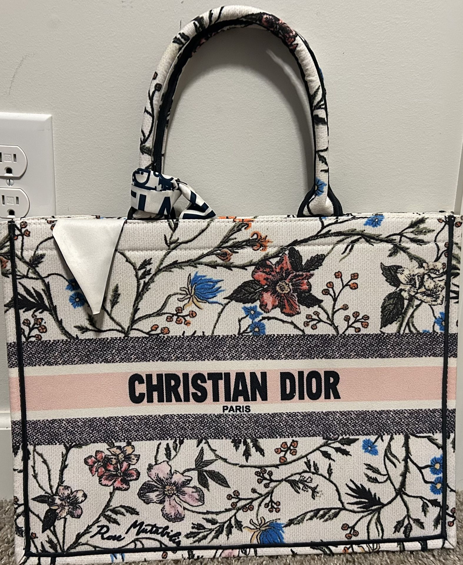 Christian Dior Floral Tote