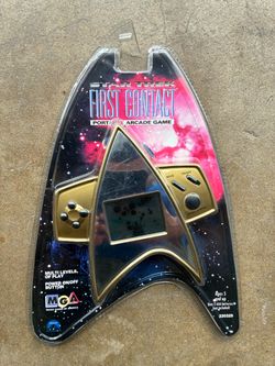 NOS Star Trek First Contact Handheld Arcade Game - UNUSED! - New