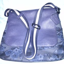 Coach Blue Hawaiian Printed Messenger Murse