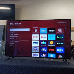 65 Inch Roku TCL 4k Smart Really Nice Tv Comes With Remote Control Great Quality Clear Picture Works Perfect Guaranteed 