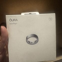 Oura Ring 4 Smart Activity Tracker - Size 12 - (JZ90-54220-12) - Brushed Silver