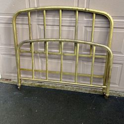 Vintage Rustic Iron Double Bed Headboard & Footboard 