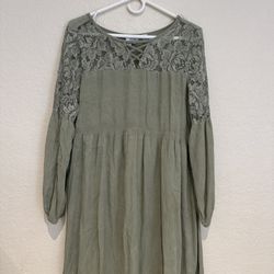 Safe Green Country Dress