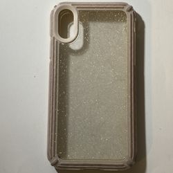 IPhone X Case Bumper With Glitter Design