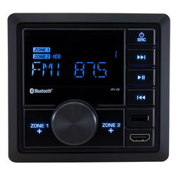 Power Acoustik iRV 29 RV Mechless Stereo Unit AM/FM Radio/Bluetooth with Remote