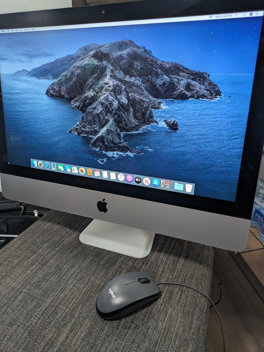 APPLE GRAY iMAC 22" UPGRADED TO 2020 SOFTWARE CATALINA COMPUTER NOT LAPTOP FAST INTEL CORE i5 8GB RA