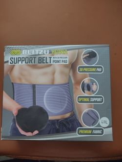 BLITZU Hernia Support Belt L/XL with 3D Pressure Pad - Like New