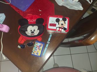 Mickey Bookbag/watch & More 