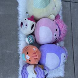 Squishmallows large and small