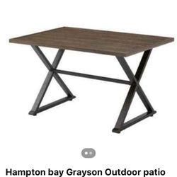 Hampton Bay Grayson Outdoor Patio Table