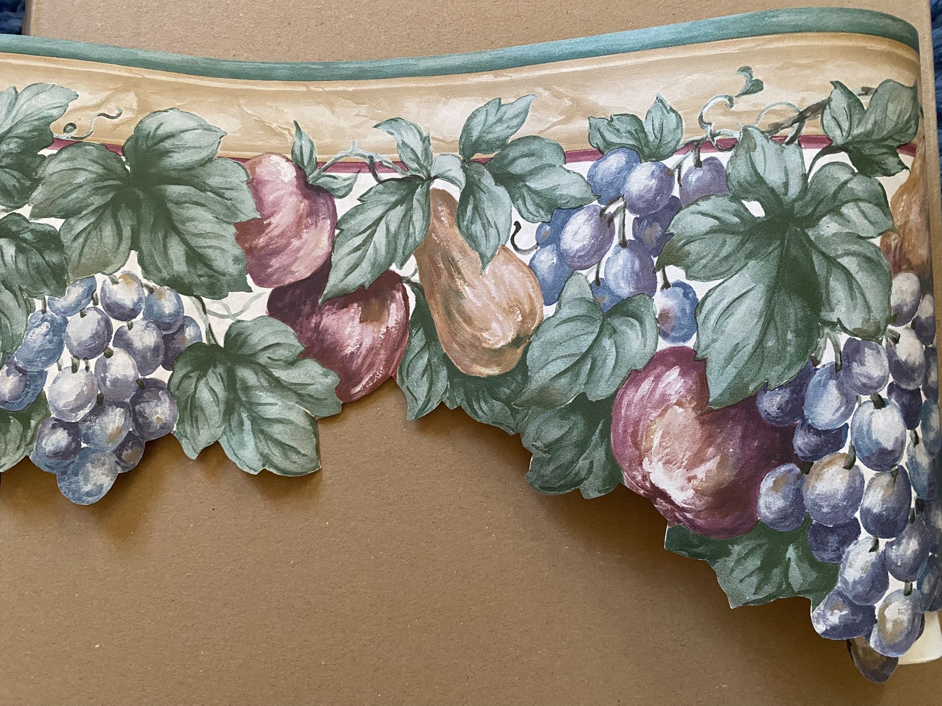 🍇 8" GrapeVine Prepasted Wallpaper Border