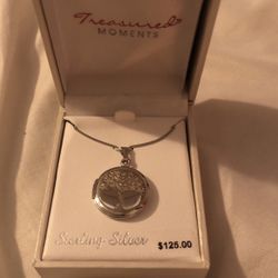 Sterling Silver Chain And Tree Of Life Pendant