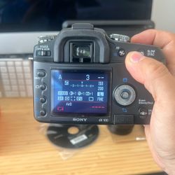 Mint condition Vintage Sony A100 SLT digital camera w/ Minolta AF 35-70/3.5-4.5 and Sigma AF 70-210/4-5.6 APO lens Japanese menu only