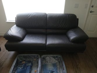 Leather Couch and Loveseat