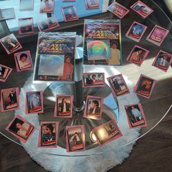 Vintage 80's Michael Jackson 3D stickers sealed in Package with trading cards!