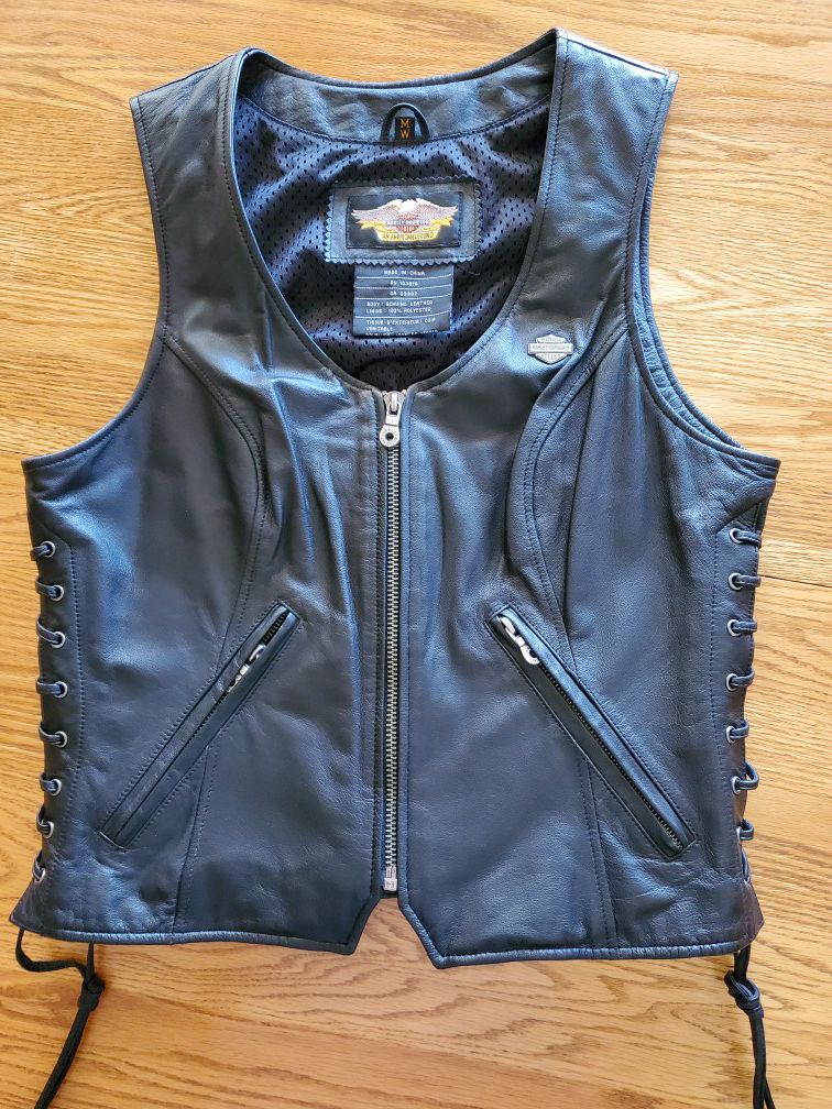Harley Davidson Woman Leather Vest