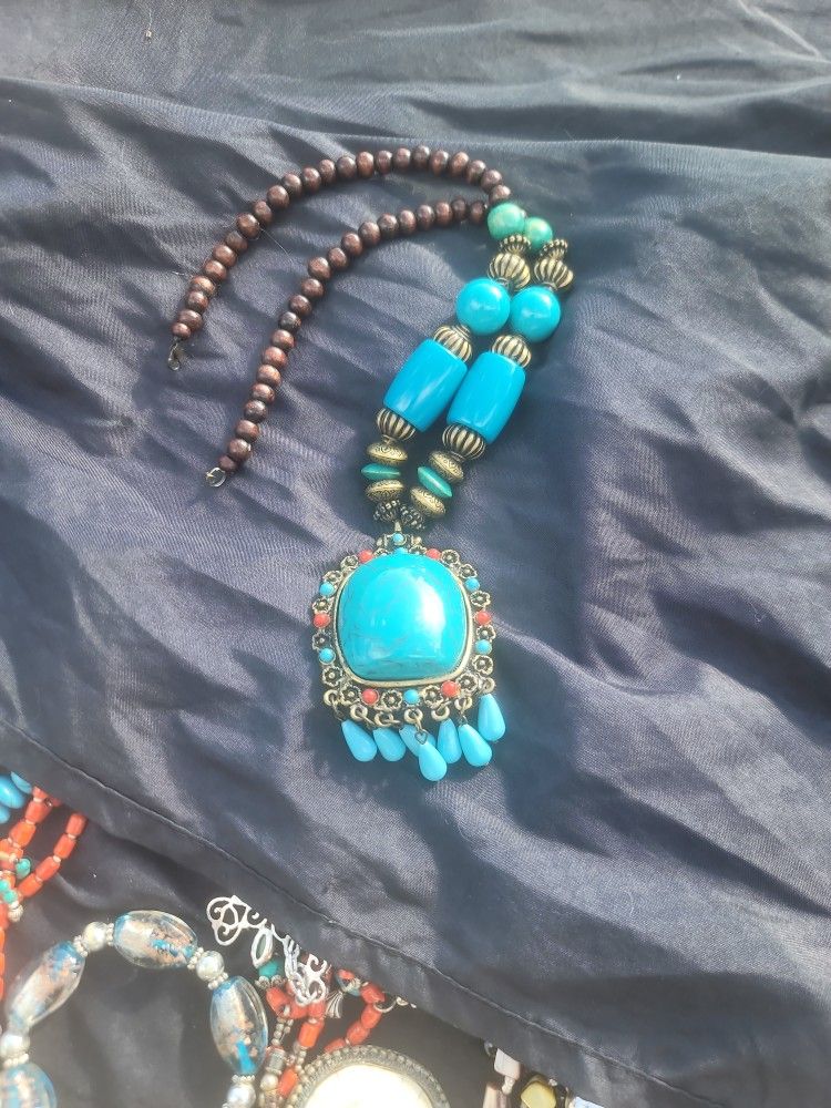 vitage Turquoise necklace large
