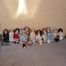 Vintage/Antique Porcelain Doll Lot BEAUTIFUL AUTHENTIC DOLLS 
