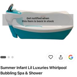 Summer Infant Lil Luxuries Whirlpool Bubbling Spa & Shower