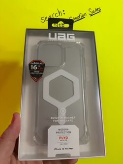 BRAND NEW UAG Urban Armor Gear Plyo Series Clear MagSafe Case for Apple iPhone 14 Pro Max 6.7 Inch 2022 16 FT Drop Protection Protective Phone Cover