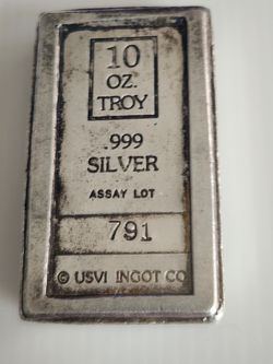 Beautiful vintage A-Mark 10 toz .999 Silver Bar