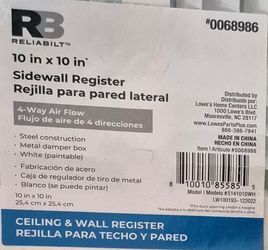 Ceiling & Wall Register