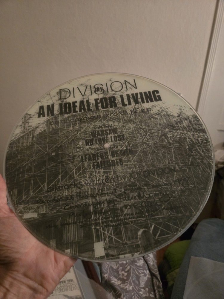 Joy Division Og Lp Picture Disc Vinyl Record