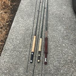 Fly Fishing Rods - 9ft Graphite - 2pc Fly Fishing Poles