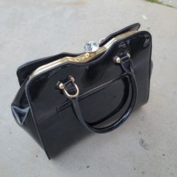 Black Purse Womens Hand Bag 