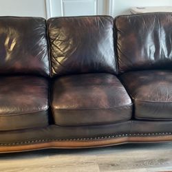 Cindy Crawford Leather Couches