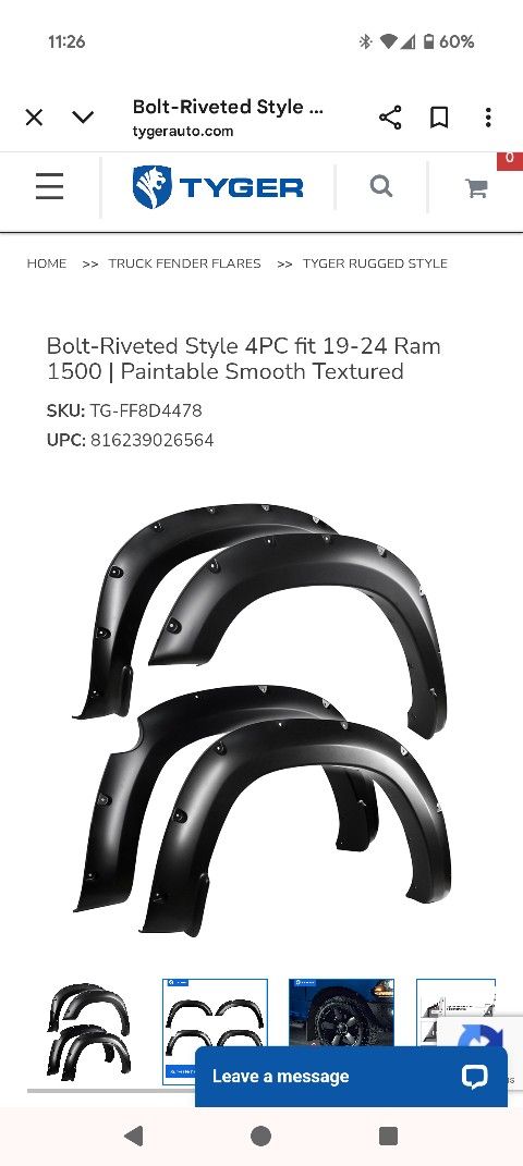 Ram 1500 Fender Flares