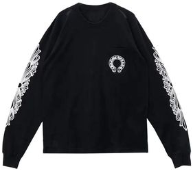 Chrome Hearts Horseshoe Long-Sleeve T-Shirt 'Black' , Size L Regular