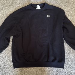 Alo Men’s Black Crewneck Medium