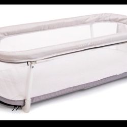 Baby Delight Snuggle Nest Bassinet, Portable Baby Bed, For Infants 0 – 5 Months, Driftwood Grey  Open box item  INVENTORY NUMBER: 101