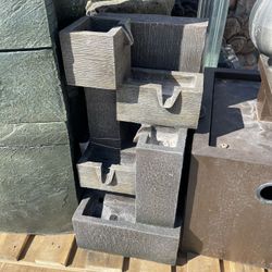 Squared Multi Tiered Water Fountain 